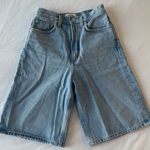 Agolde High Rise Bermuda Jort BLUE